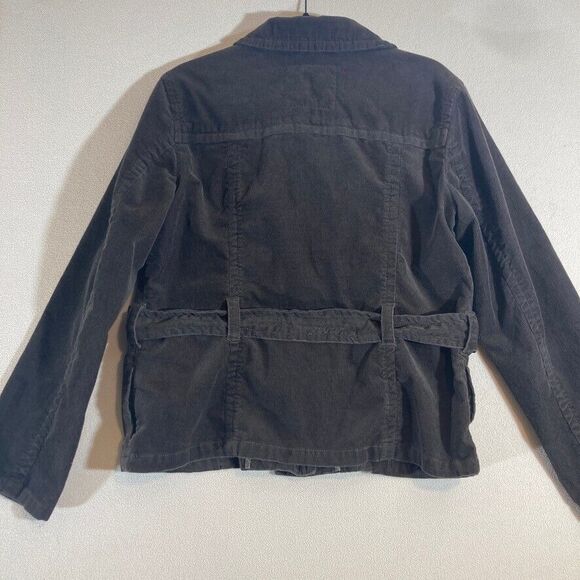Old Navy Corduroy Coat Women's Sz Large Brown Early 2000's Preppy Retro Jacket - Picture 11 of 12